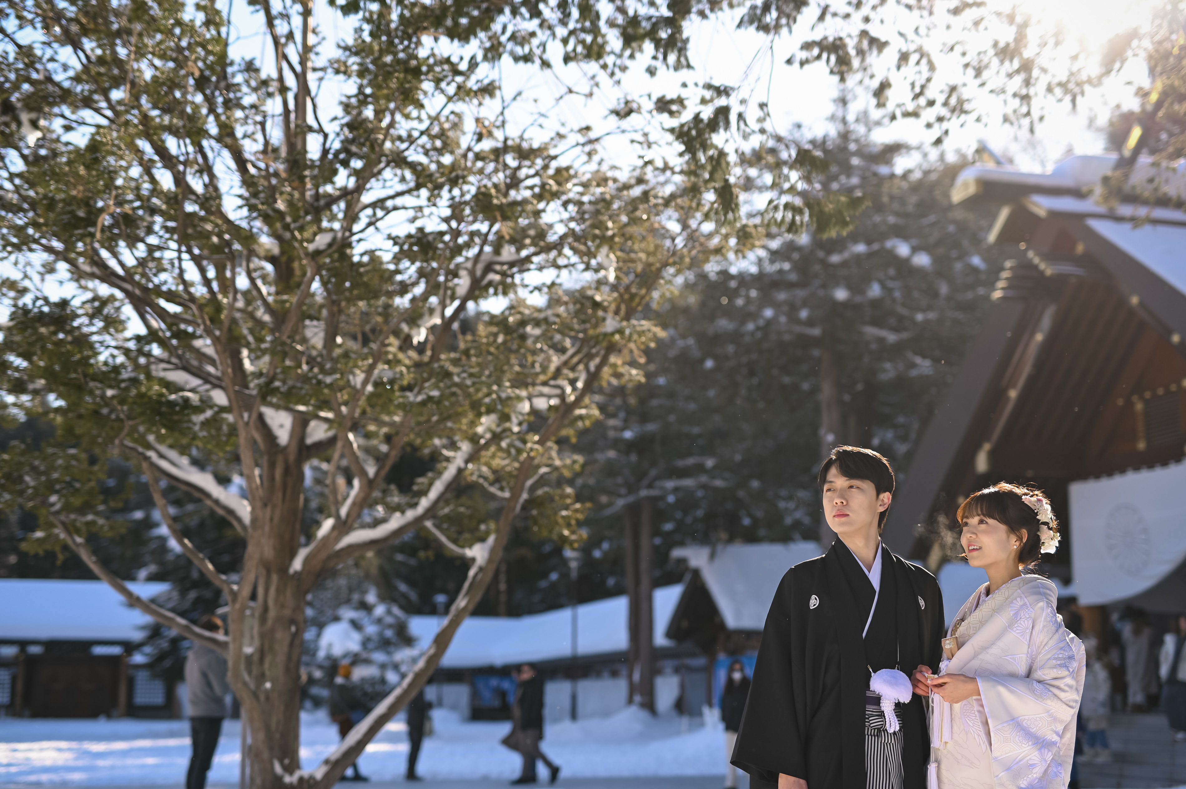 【2024.1月ウェディングレポート】冬の北海道神宮で和婚♡